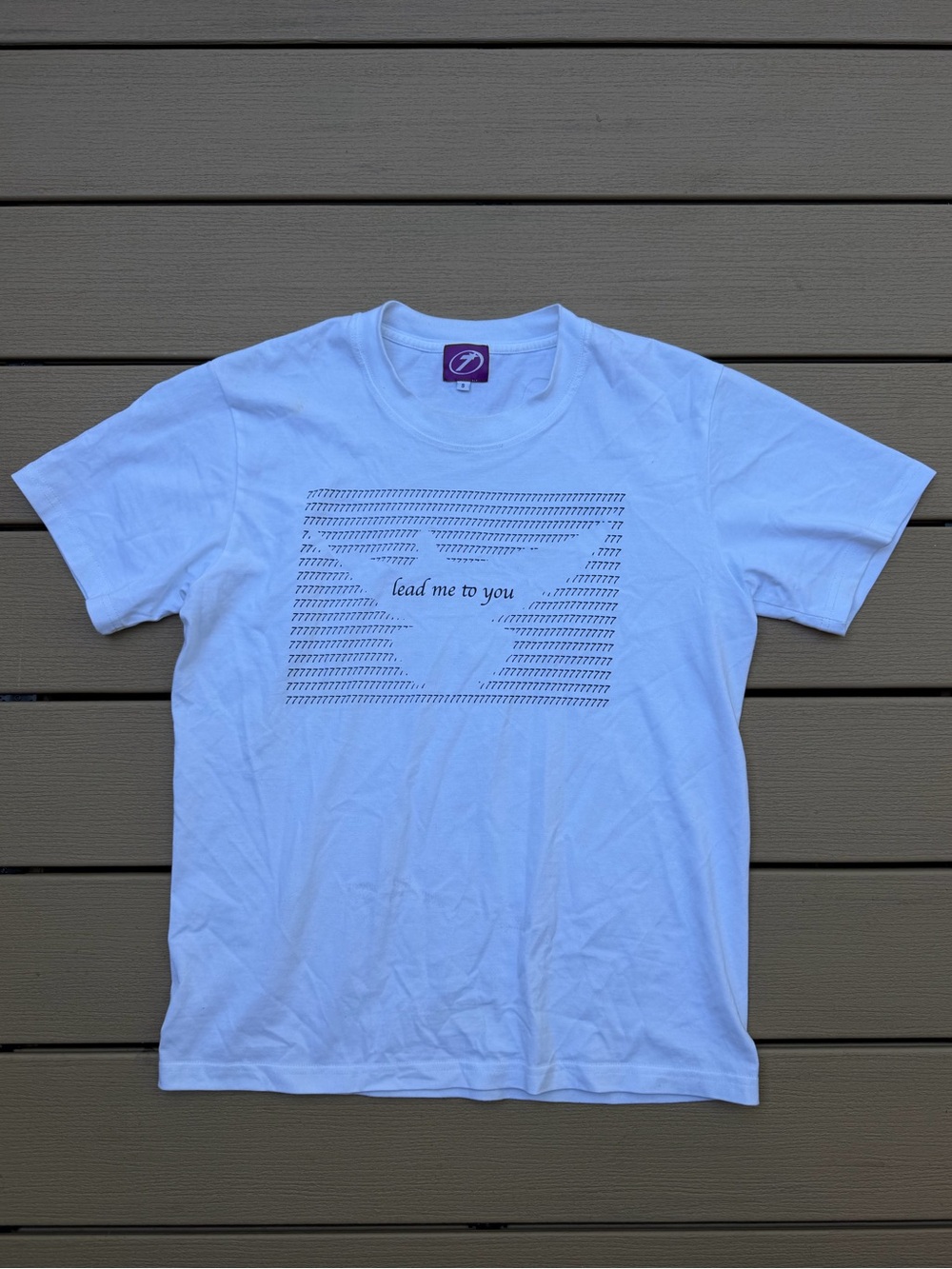 'lead me to you' white tee